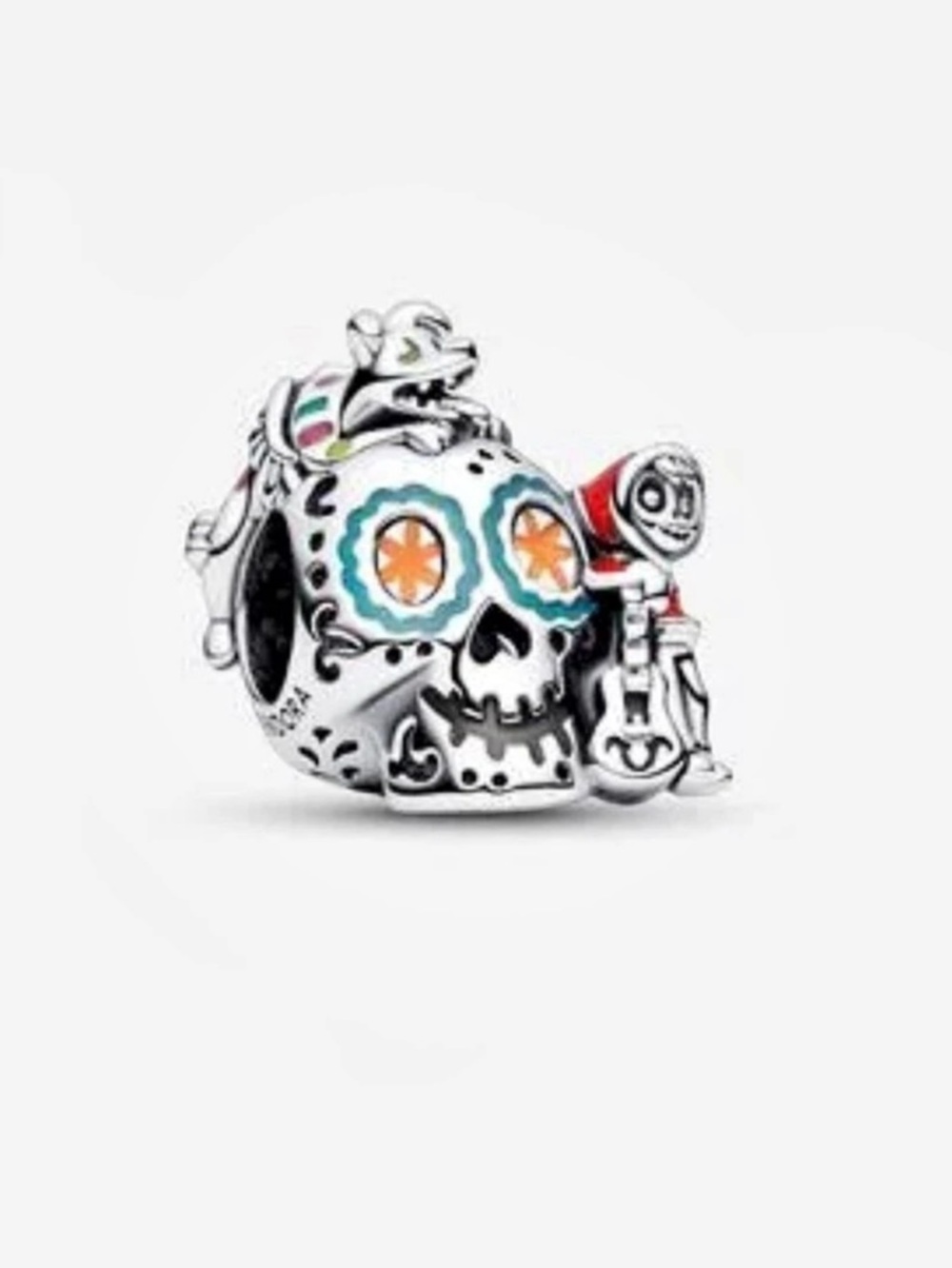 Pandora Disney Pixar Coco Miguel & Dante Skull Glow-in-the-dark Charm